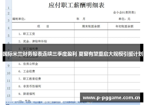 国际米兰财务报表连续三季度盈利 夏窗有望重启大规模引援计划 国际米兰财务报表连续三季度盈利 夏窗有望重启大规模引援计划